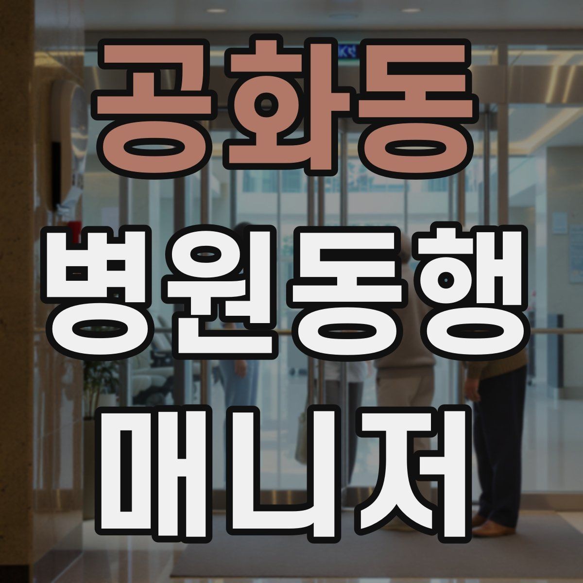 공화동 병원동행매니저 자격증 청각·시각 불편이 있을 때 동행 팁