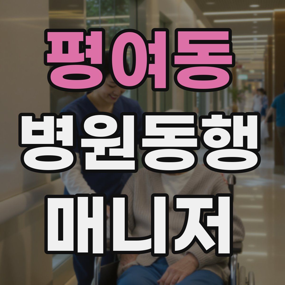 평여동 병원동행매니저 자격증