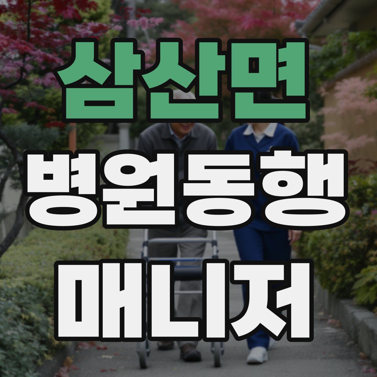 삼산면 병원동행매니저 자격증