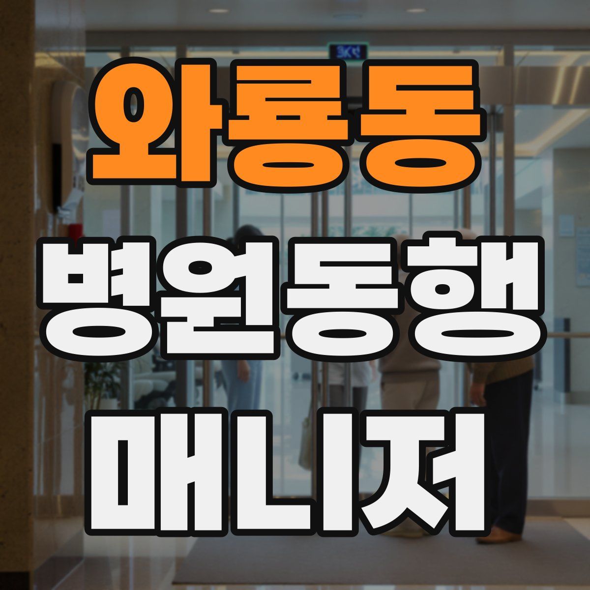 와룡동 병원동행매니저 자격증