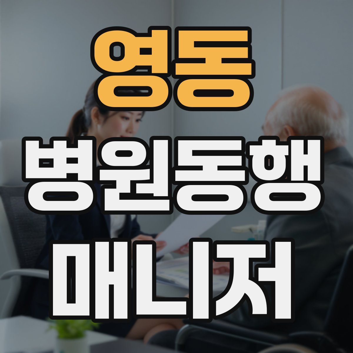 영동 병원동행매니저 자격증