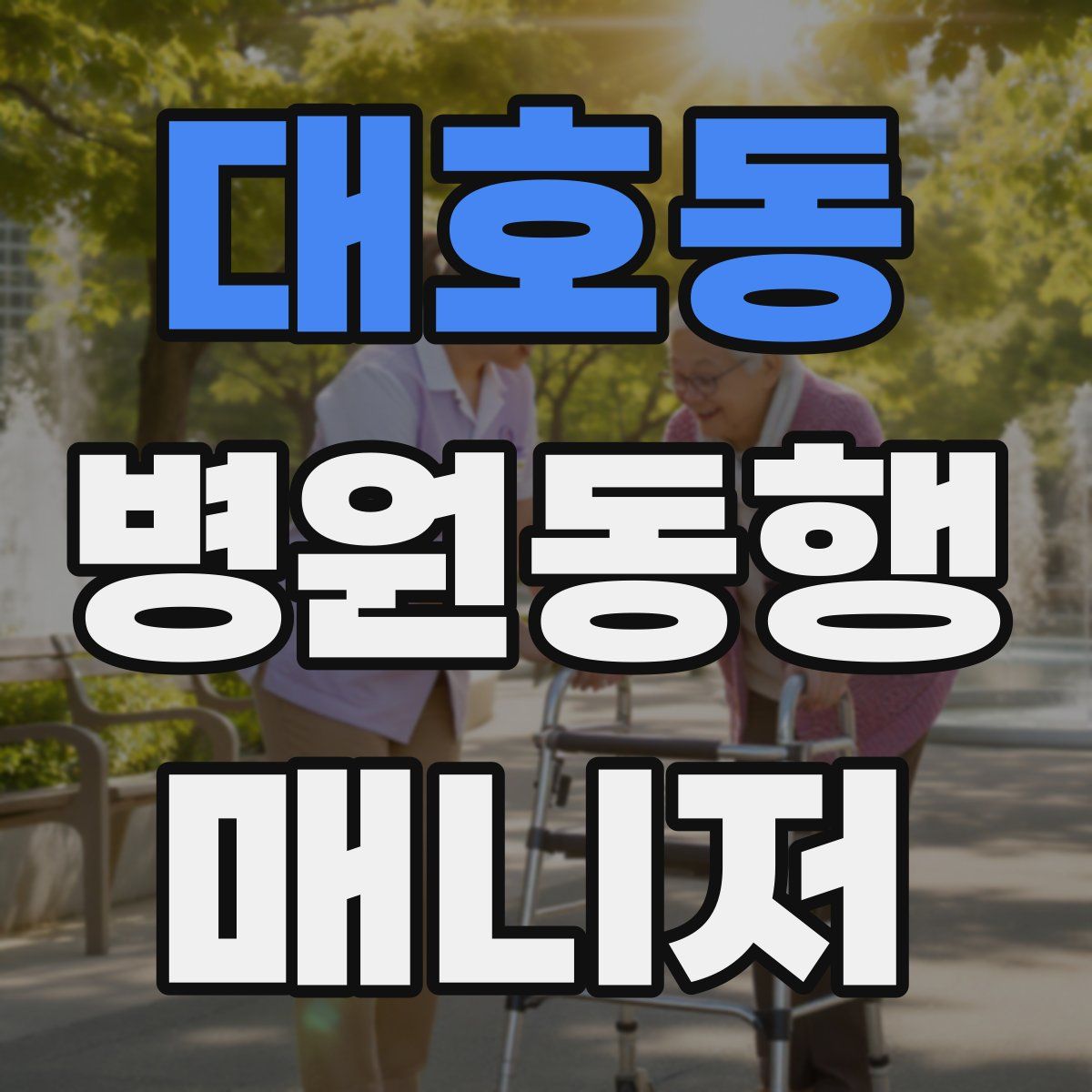 대호동 병원동행매니저 자격증