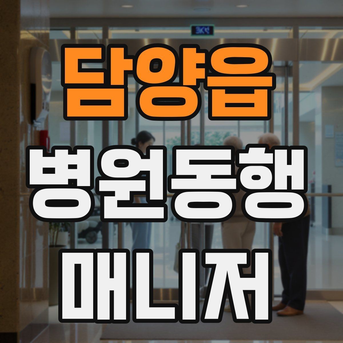 담양읍 병원동행매니저 자격증 설명은 짧고 정확하게가 좋은 이유