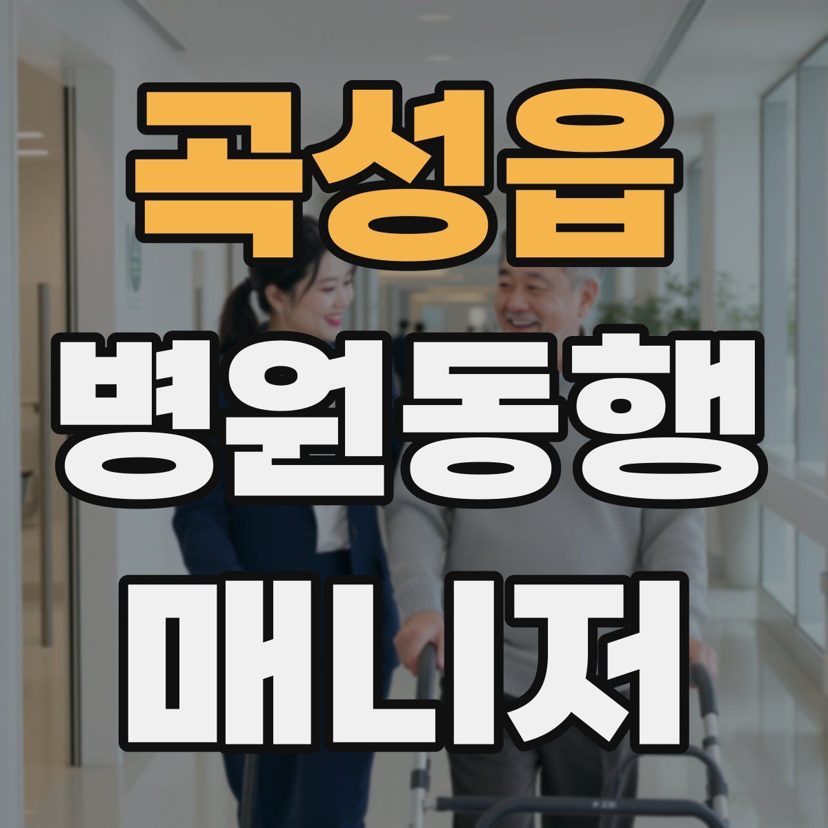 곡성읍 병원동행매니저 자격증