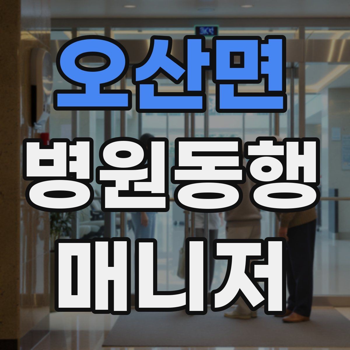 오산면 병원동행매니저 자격증 서비스 범위와 한계를 정리해보기