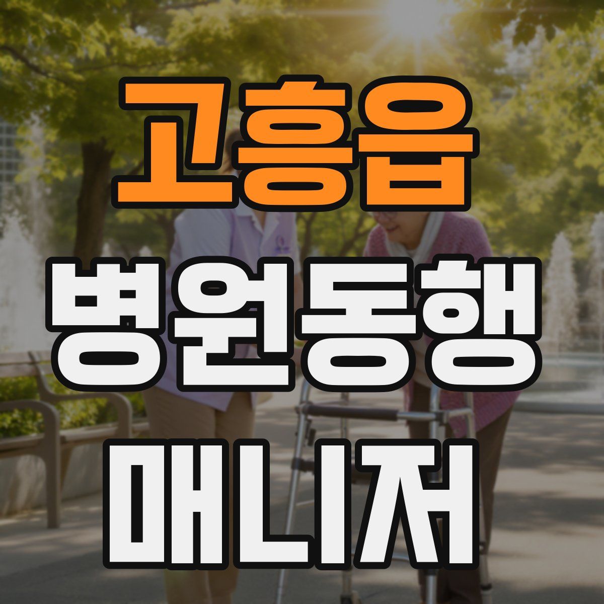 고흥읍 병원동행매니저 자격증