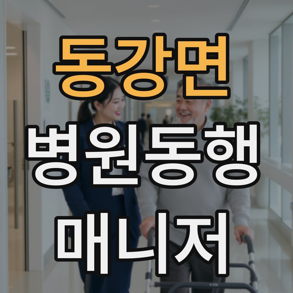 동강면 병원동행매니저 자격증