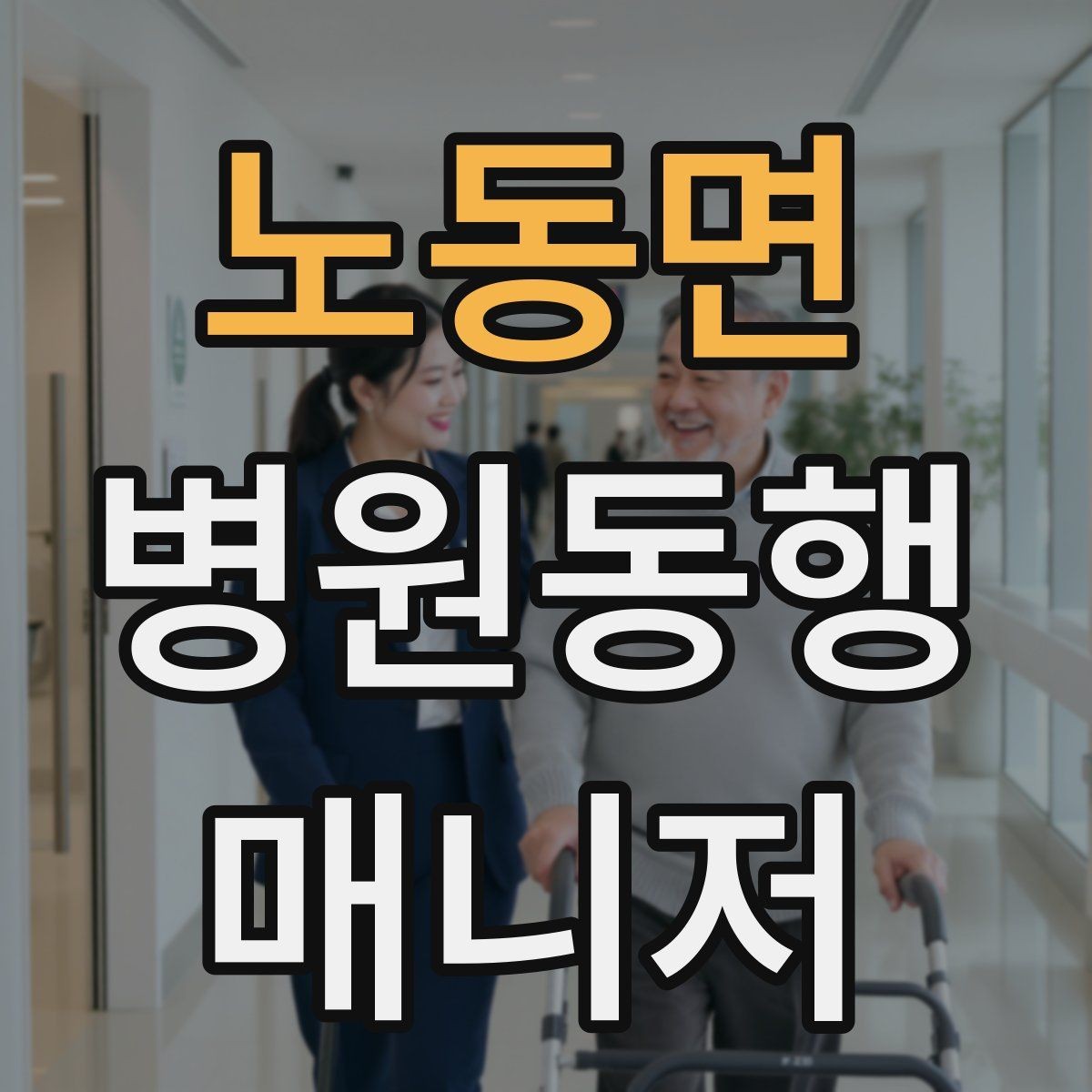노동면 병원동행매니저 자격증 동행 비용 안내를 투명하게 하는 기준