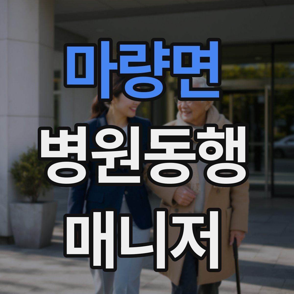 마량면 병원동행매니저 자격증 병원 간 이동이 있을 때 계획 세우기