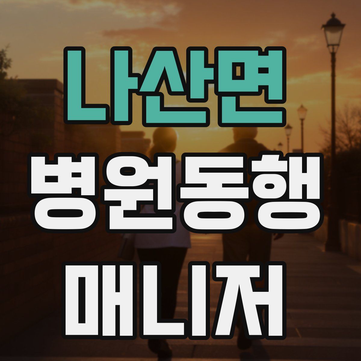 나산면 병원동행매니저 자격증