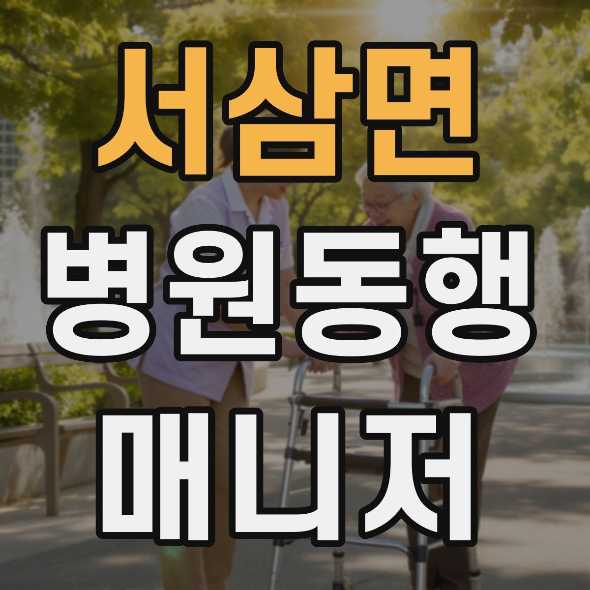 서삼면 병원동행매니저 자격증