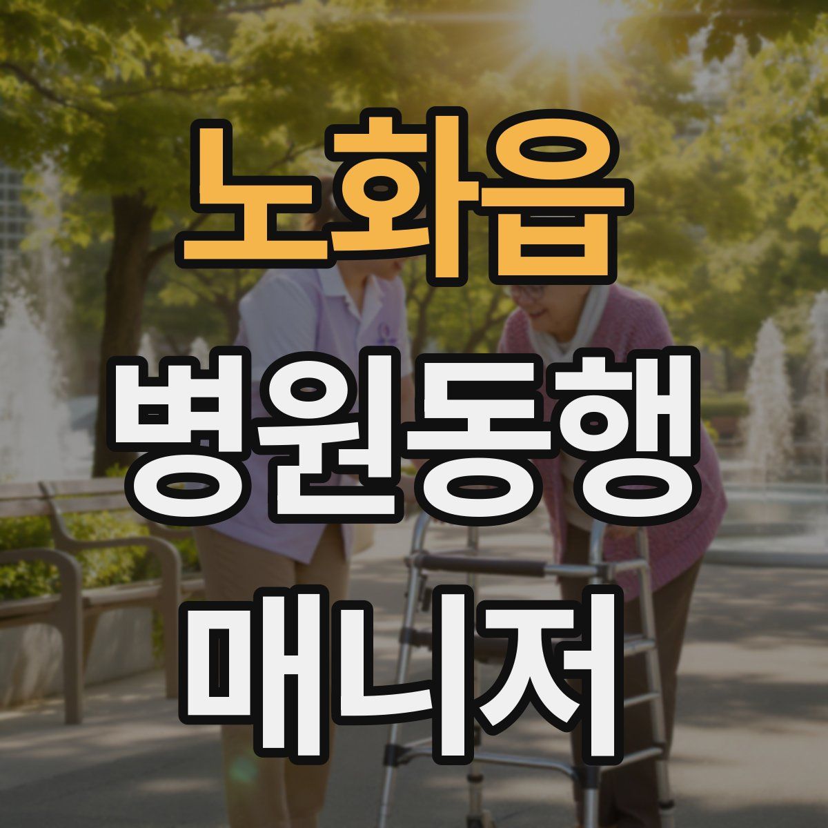 노화읍 병원동행매니저 자격증