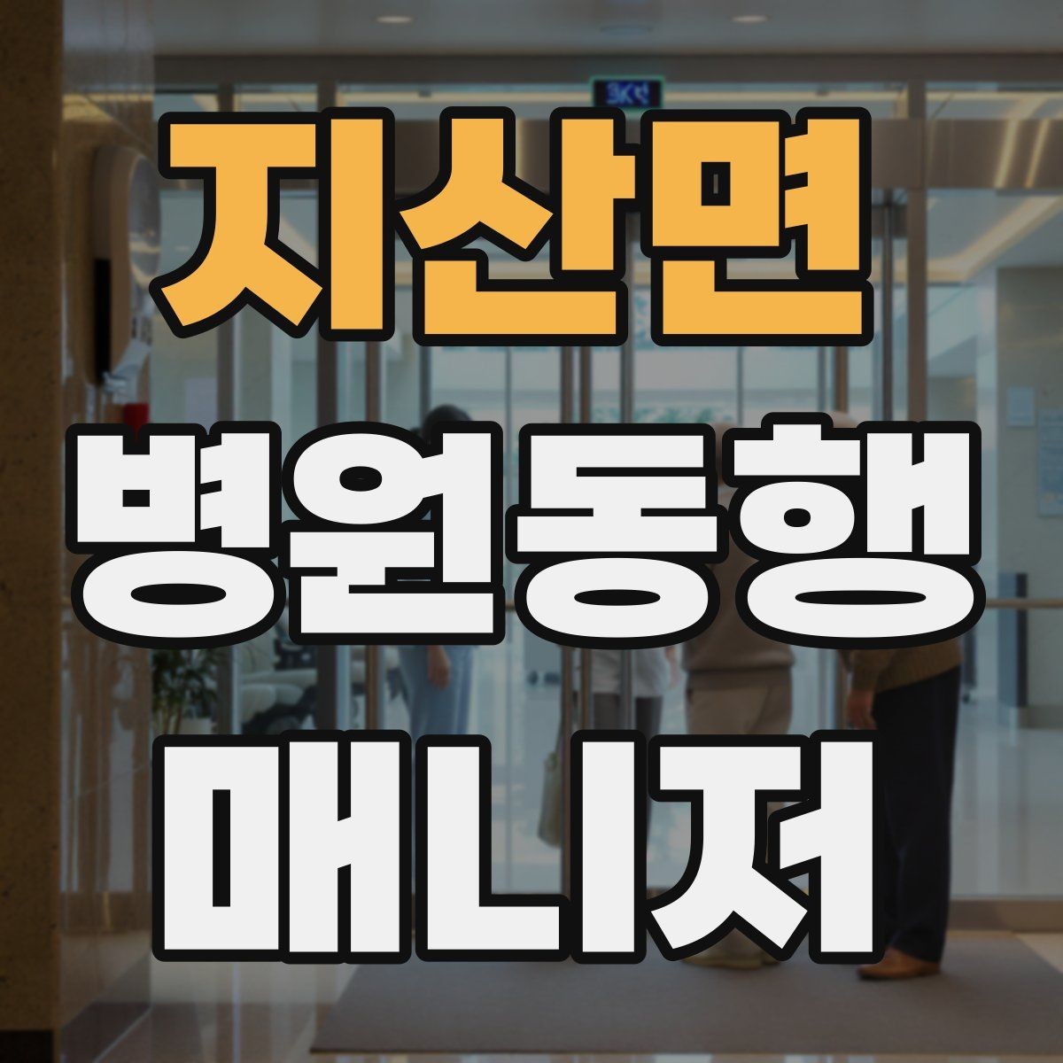 지산면 병원동행매니저 자격증 동행 후 요약 메시지 구성의 기본