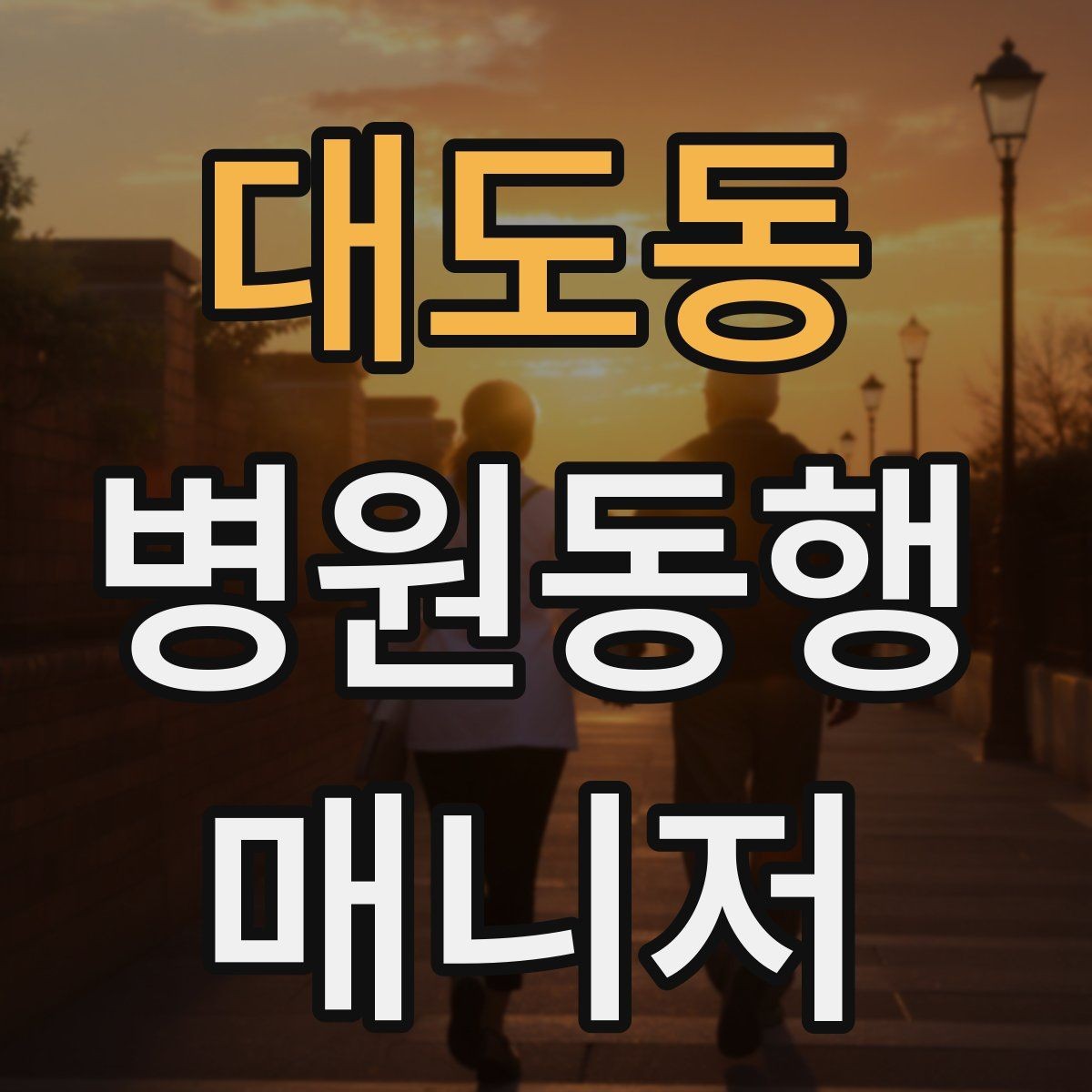 대도동 병원동행매니저 자격증 낙상 위험 줄이는 동행 자세