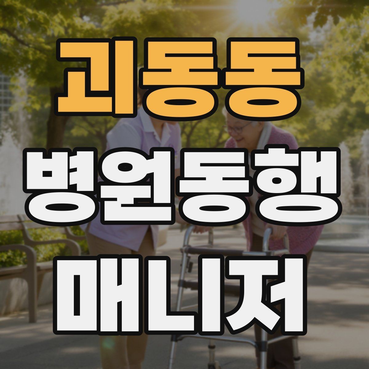 괴동동 병원동행매니저 자격증 과정 선택 전에 확인해야 할 안내문