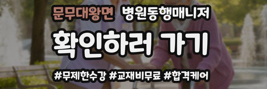 문무대왕면 병원동행매니저 자격증