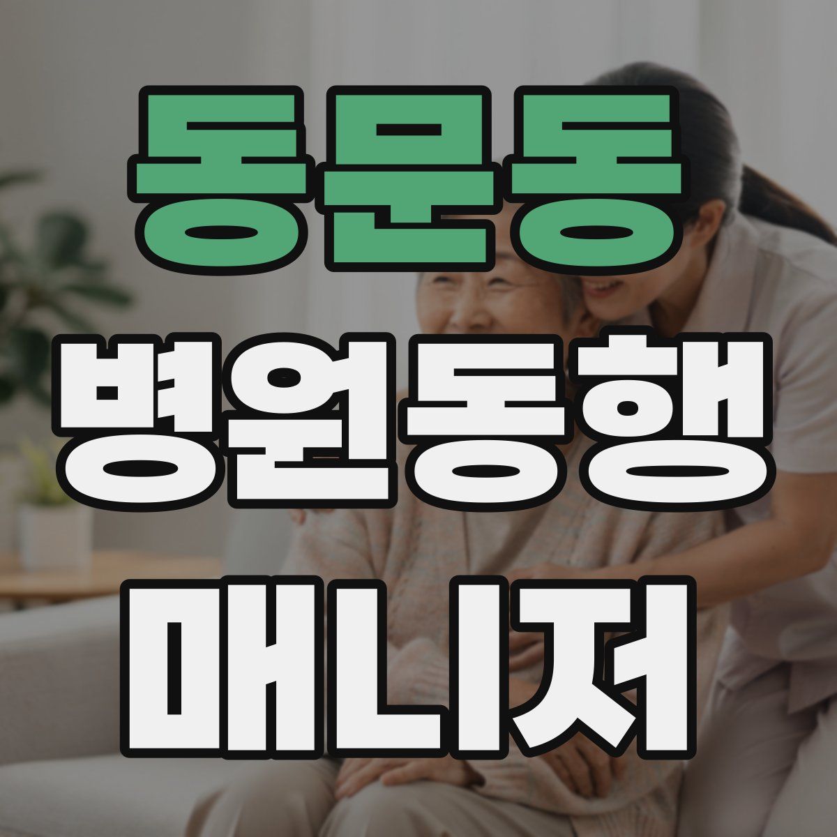 동문동 병원동행매니저 자격증