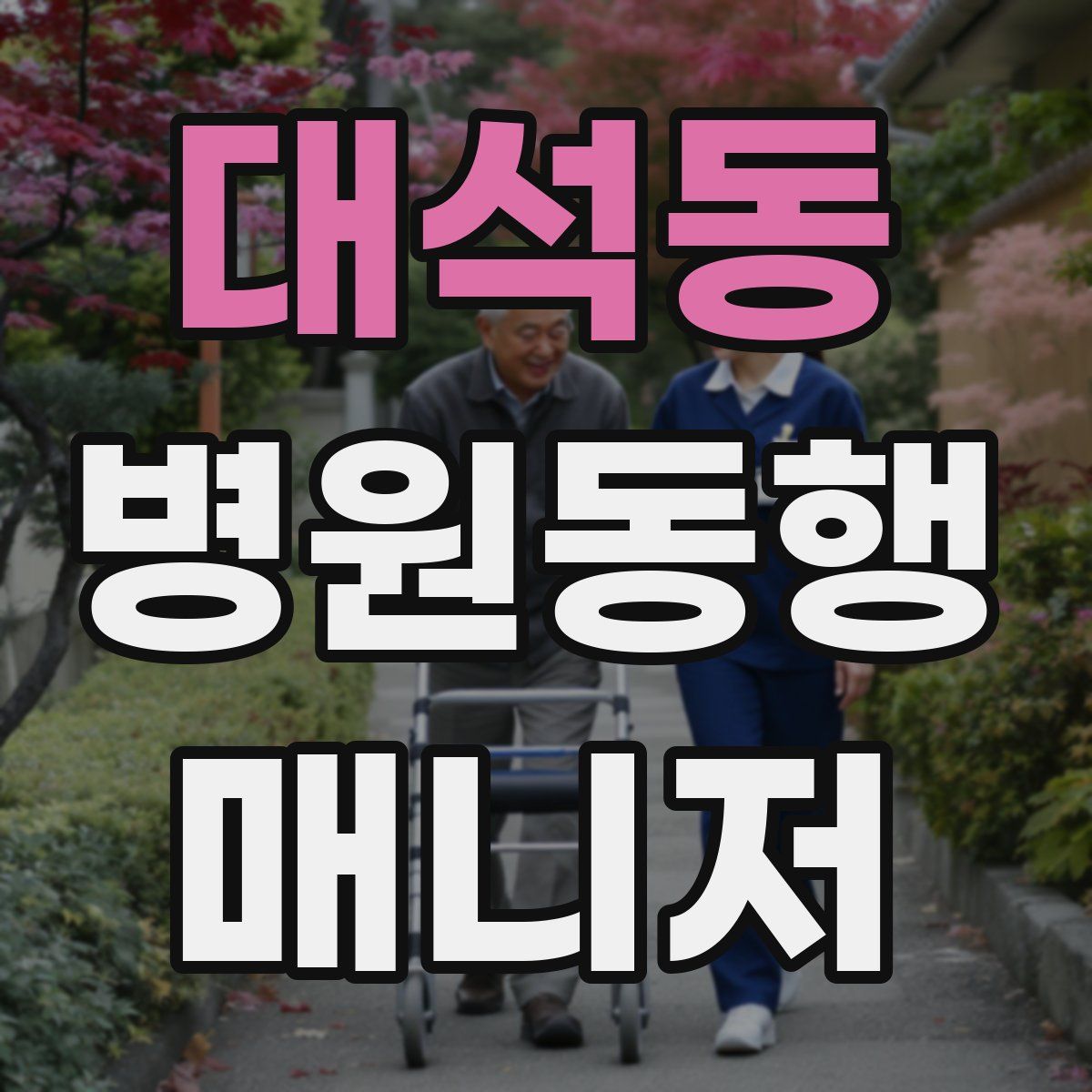 대석동 병원동행매니저 자격증