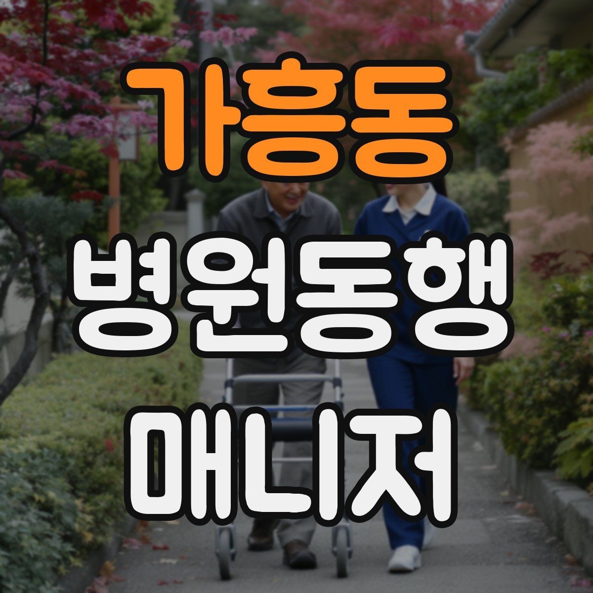 가흥동 병원동행매니저 자격증 검사 동행과 진료 동행 차이