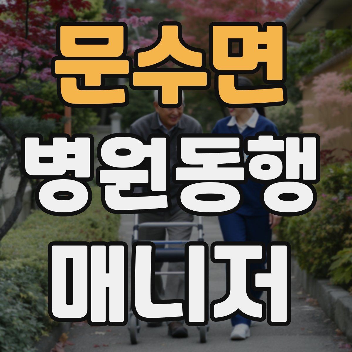 문수면 병원동행매니저 자격증 다중 검사 동선 계획 세우는 방법