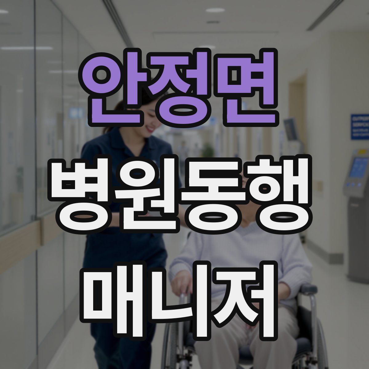 안정면 병원동행매니저 자격증