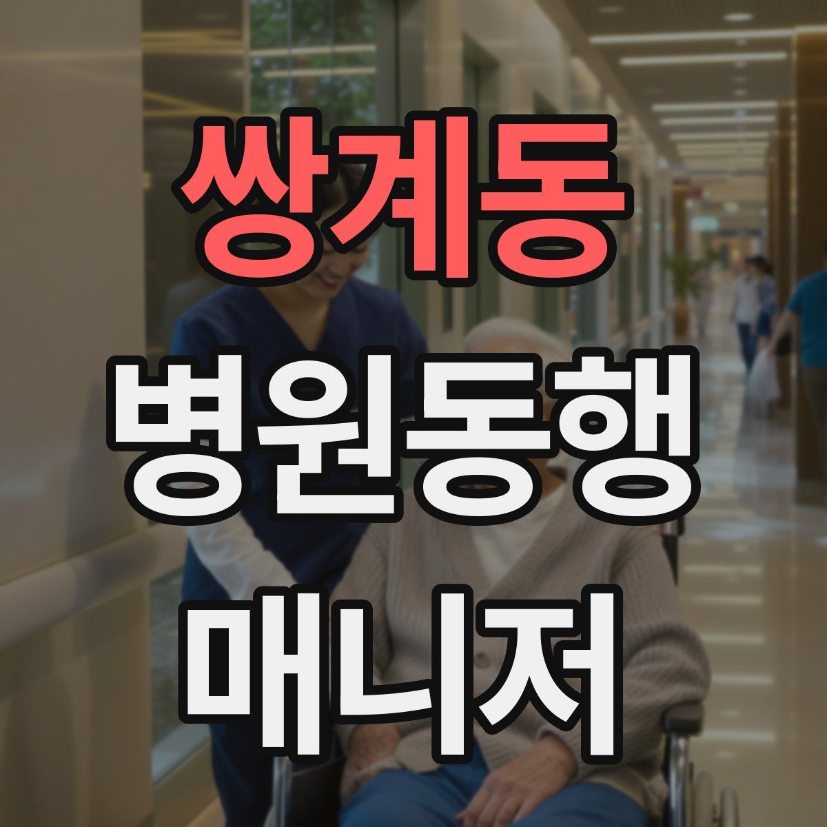 쌍계동 병원동행매니저 자격증