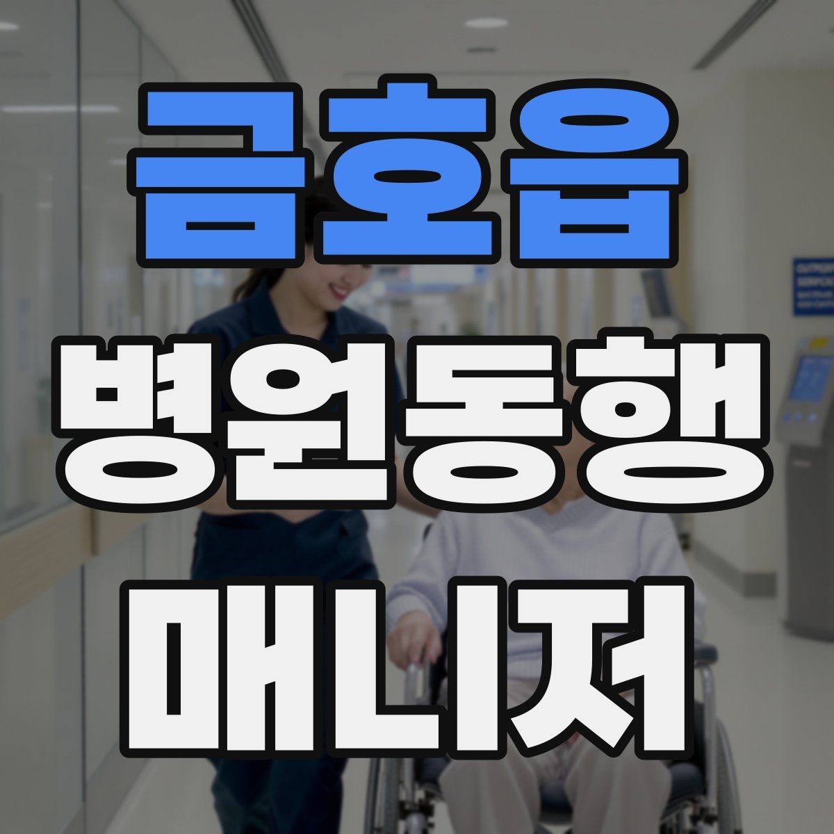 금호읍 병원동행매니저 자격증 보행이 불안정한 고객 동행 팁