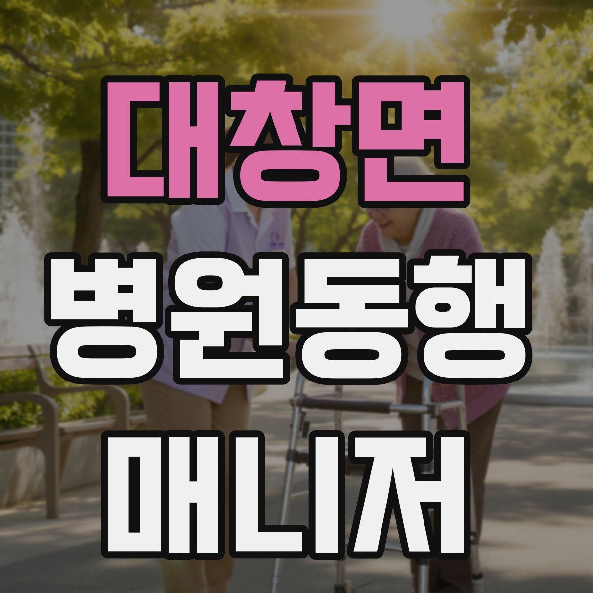 대창면 병원동행매니저 자격증