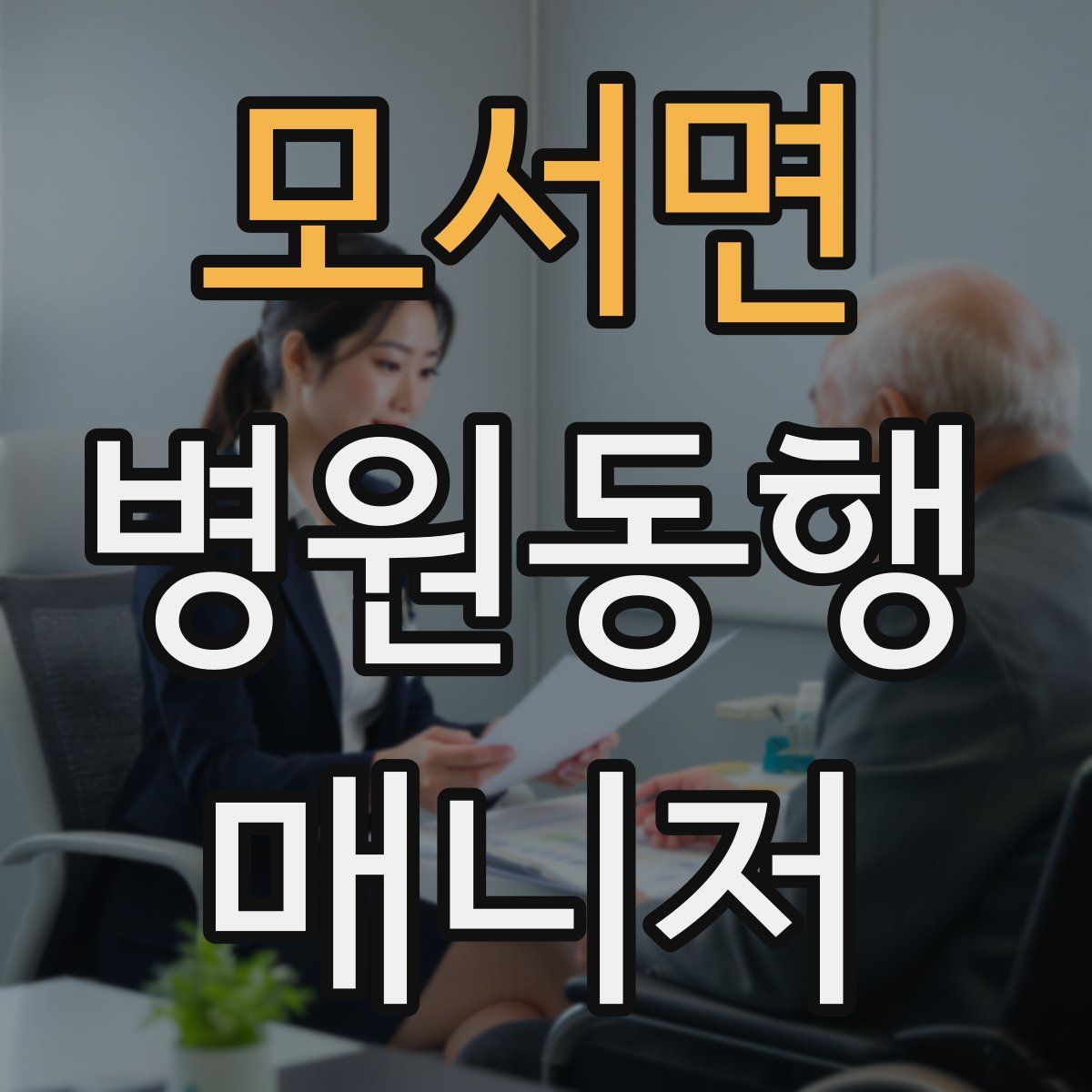 모서면 병원동행매니저 자격증