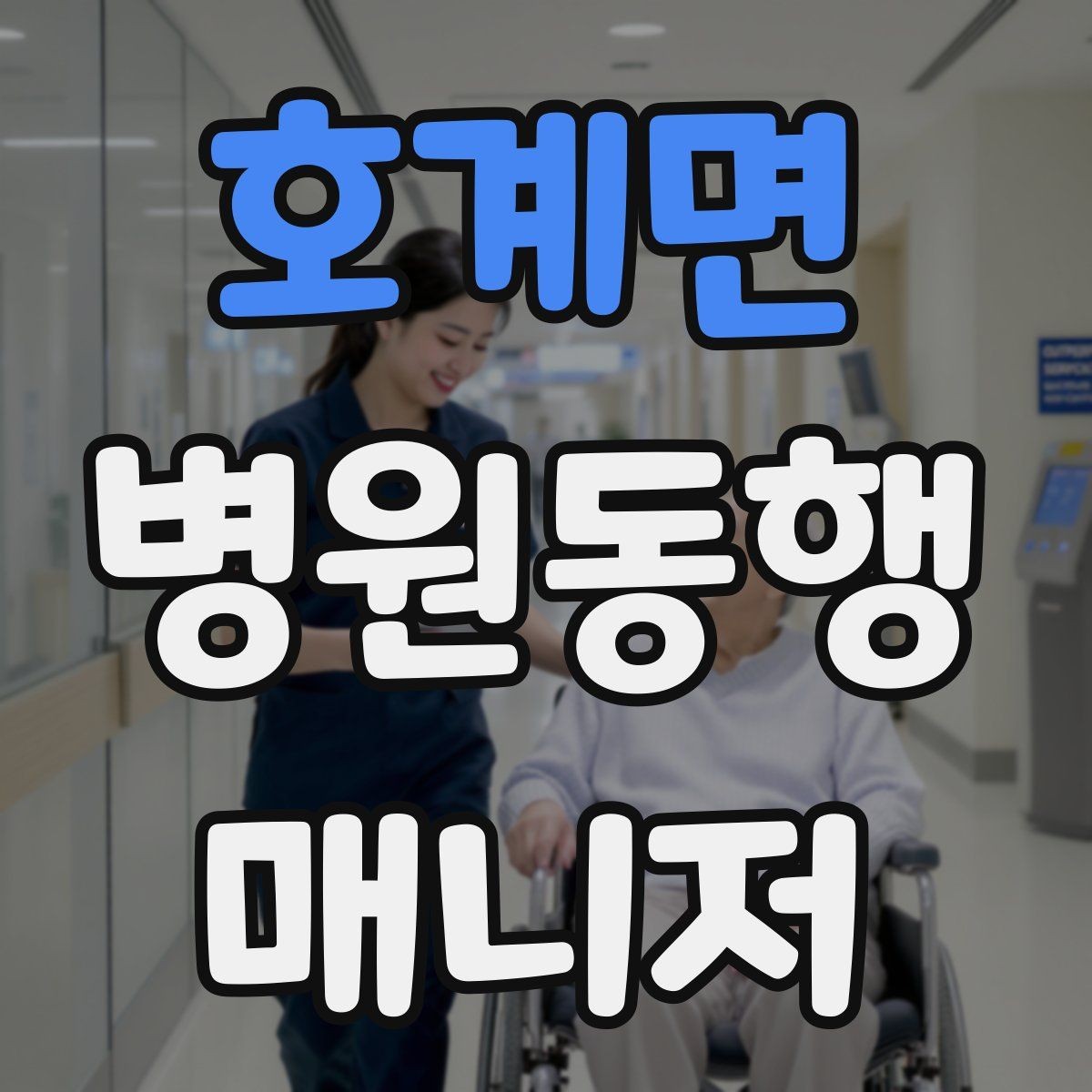 호계면 병원동행매니저 자격증 혼자 병원 가기 어려운 경우 체크