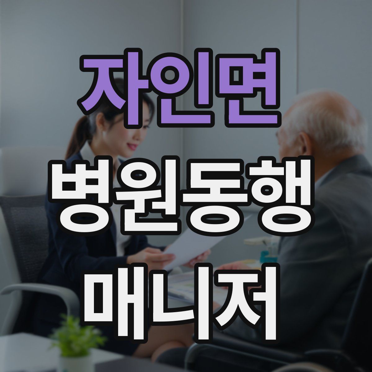 자인면 병원동행매니저 자격증