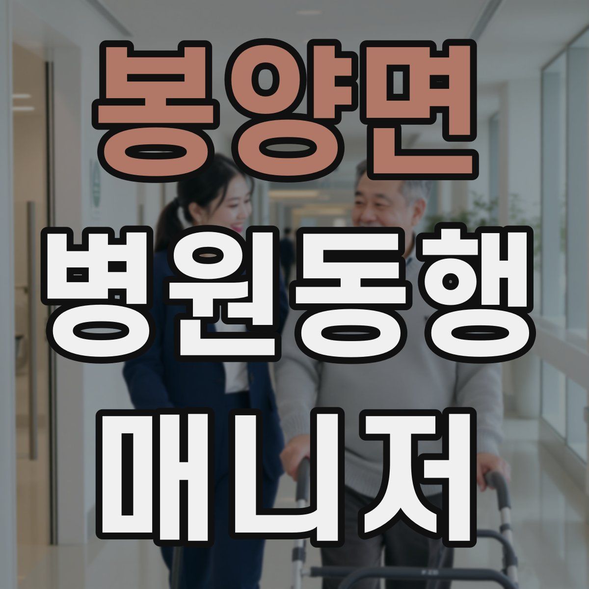 봉양면 병원동행매니저 자격증