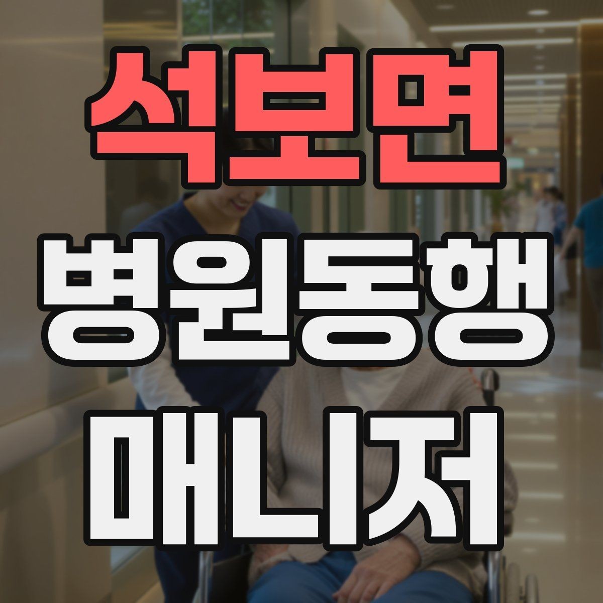 석보면 병원동행매니저 자격증 자차 동행이 포함될 때 주의사항