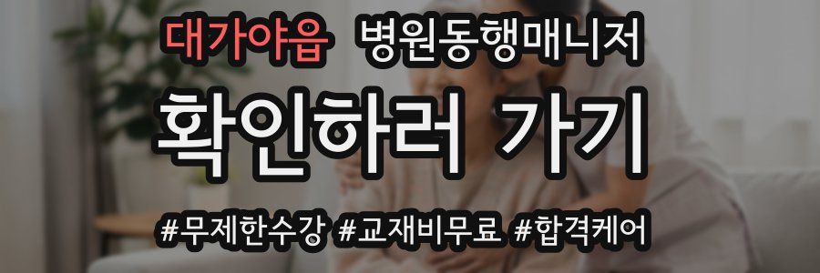 대가야읍 병원동행매니저 자격증