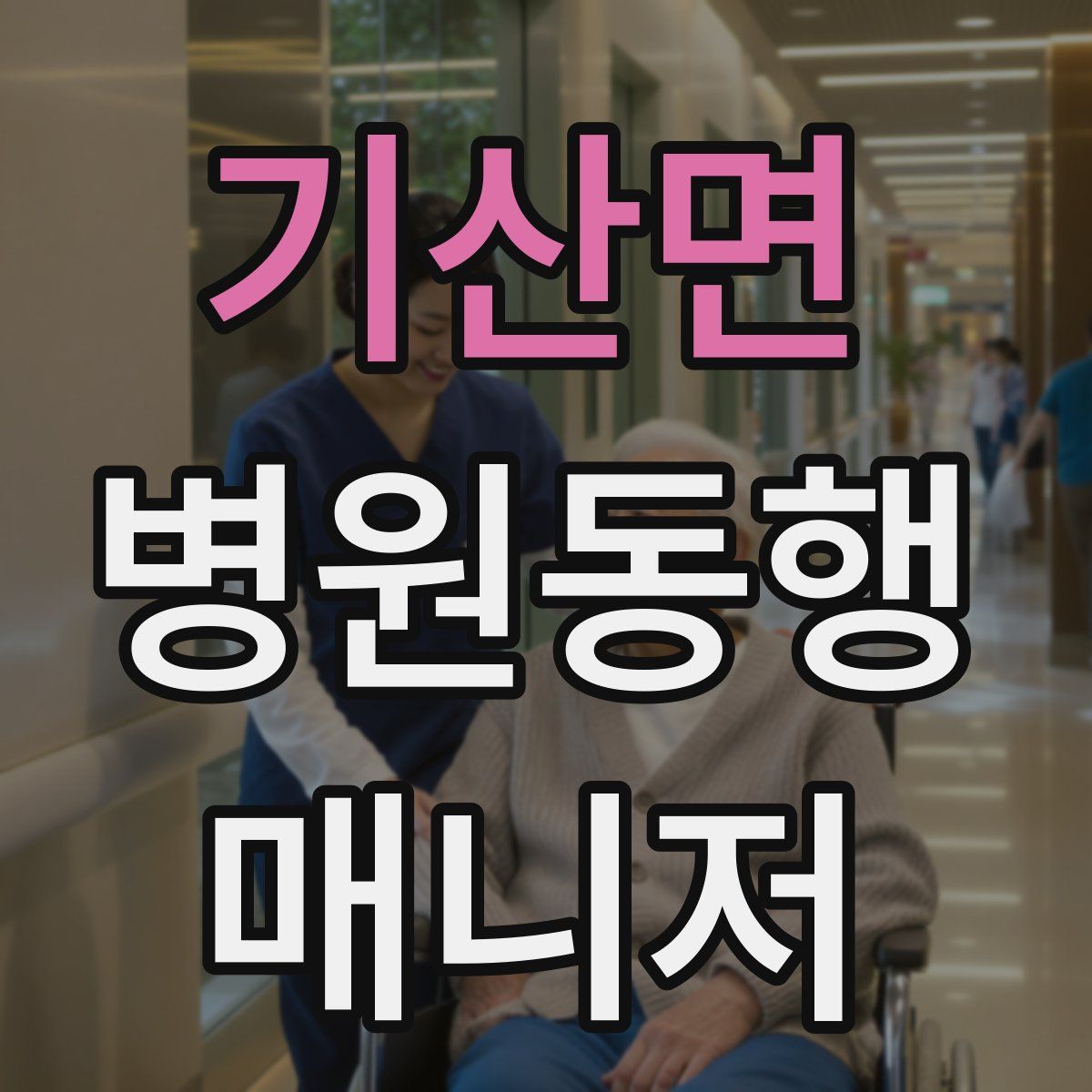 기산면 병원동행매니저 자격증