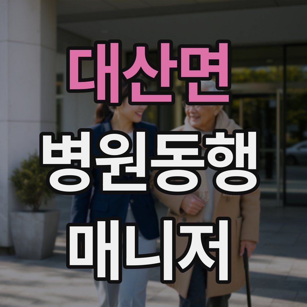 대산면 병원동행매니저 자격증