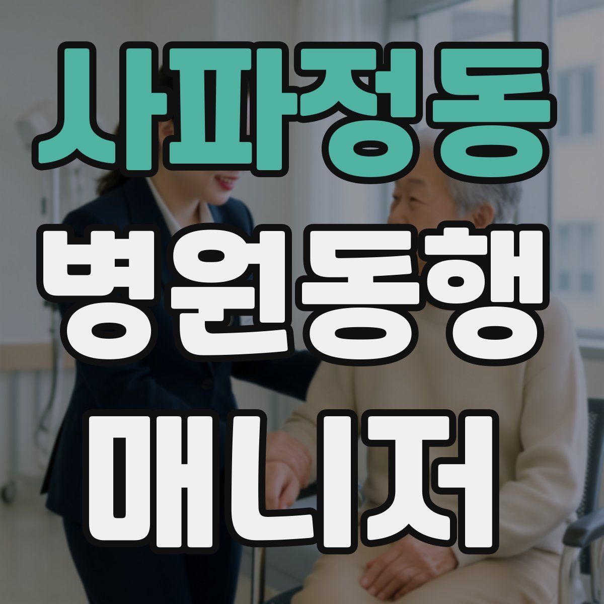 사파정동 병원동행매니저 자격증