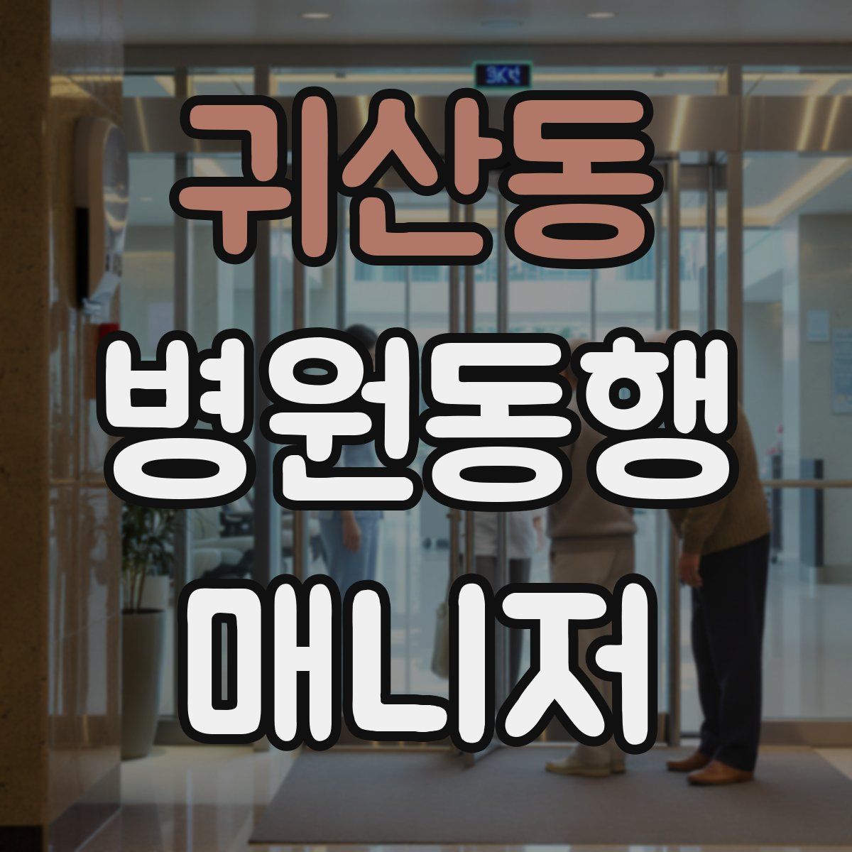 귀산동 병원동행매니저 자격증