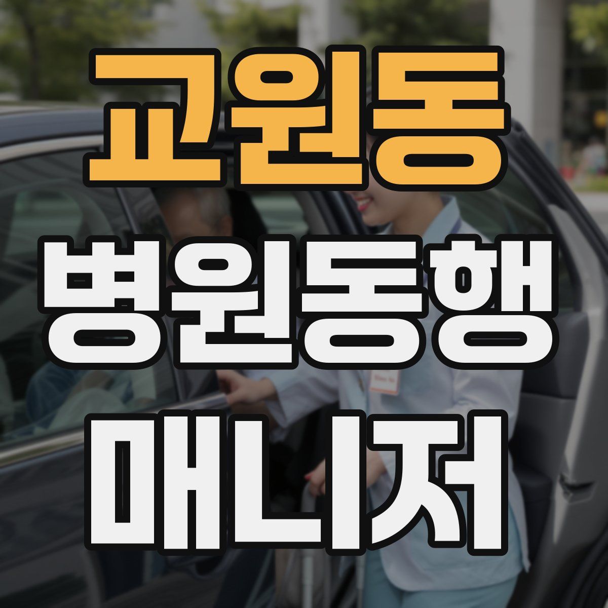 교원동 병원동행매니저 자격증