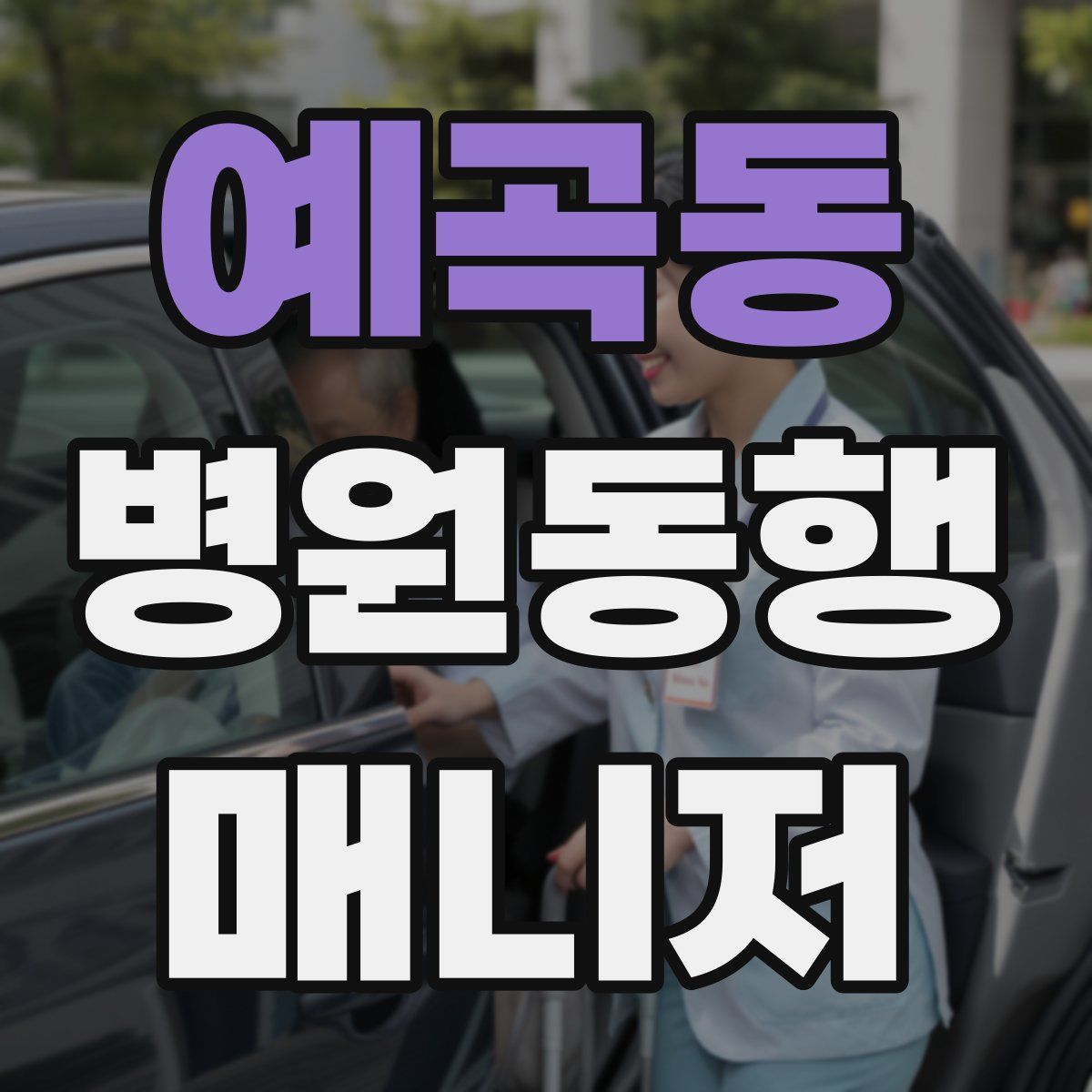 예곡동 병원동행매니저 자격증