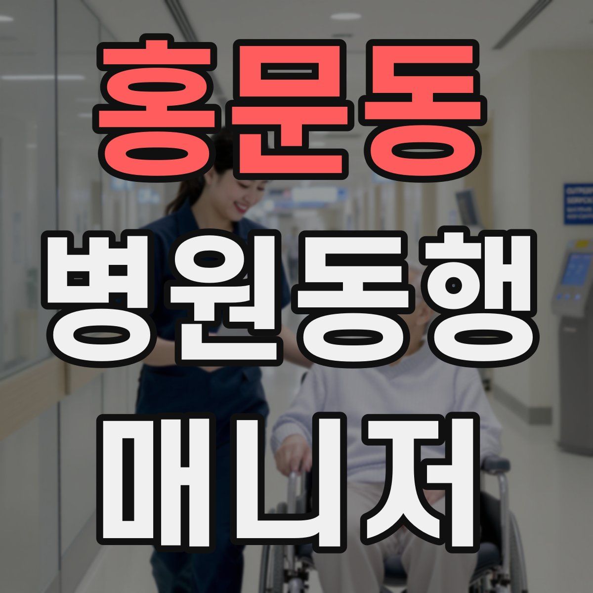 홍문동 병원동행매니저 자격증