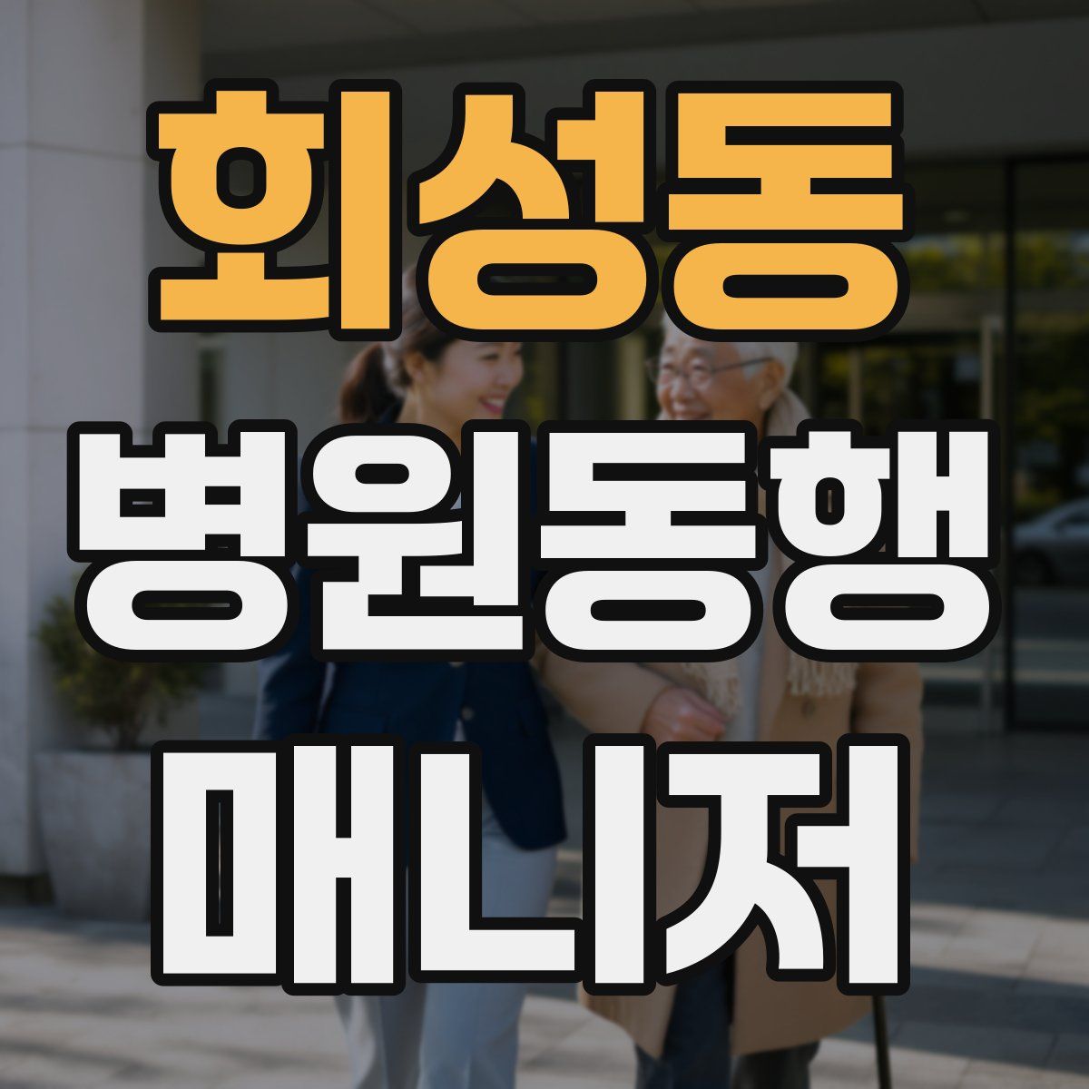 회성동 병원동행매니저 자격증