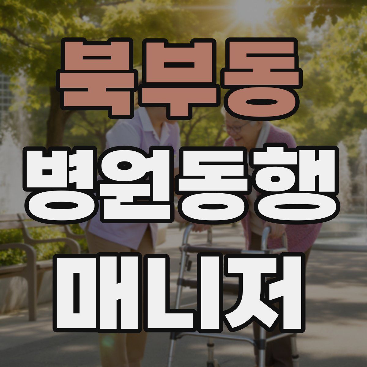 북부동 병원동행매니저 자격증