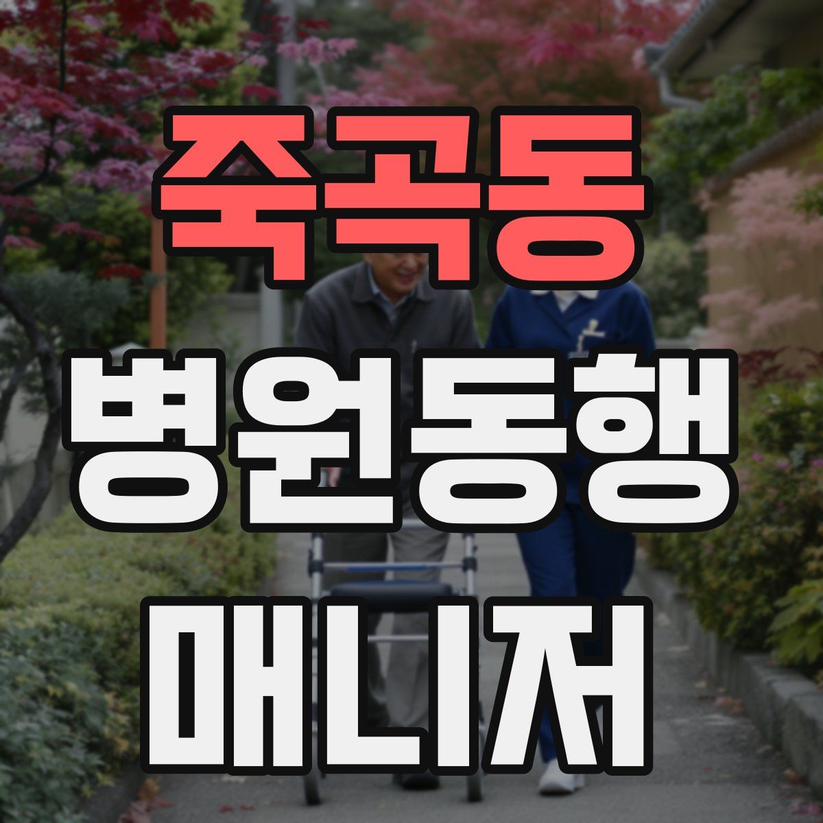 죽곡동 병원동행매니저 자격증