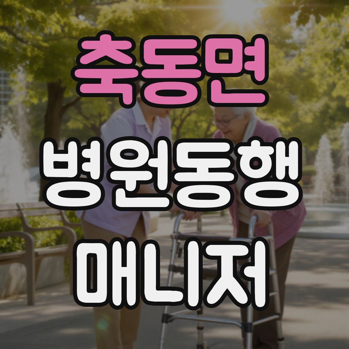 축동면 병원동행매니저 자격증