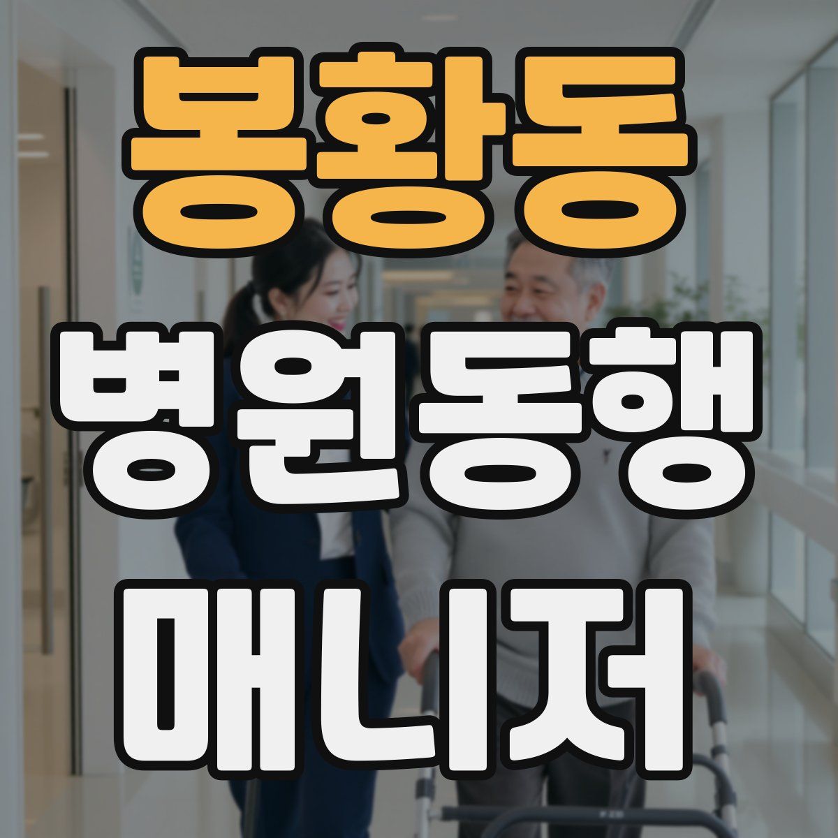 봉황동 병원동행매니저 자격증