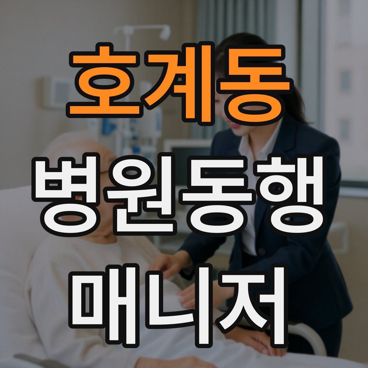 호계동 병원동행매니저 자격증