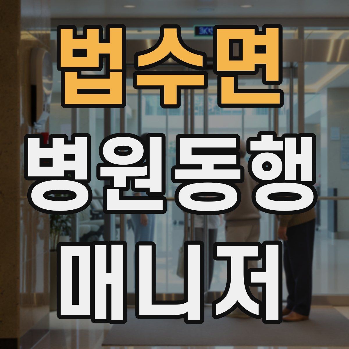 법수면 병원동행매니저 자격증 자주 나오는 개념을 빠르게 정리