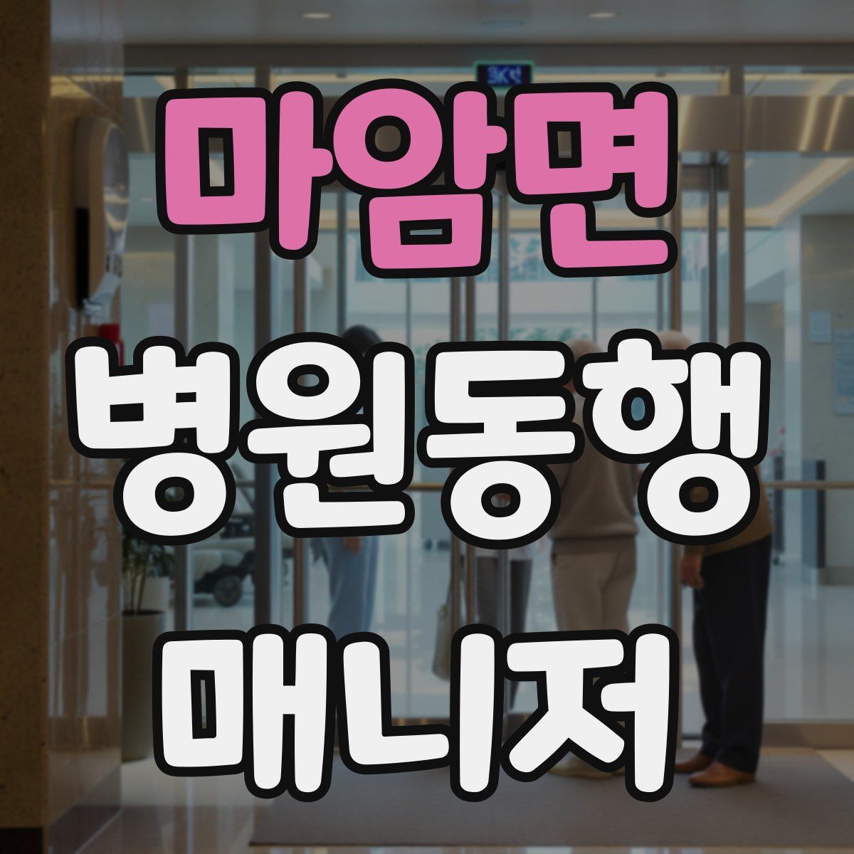 마암면 병원동행매니저 자격증