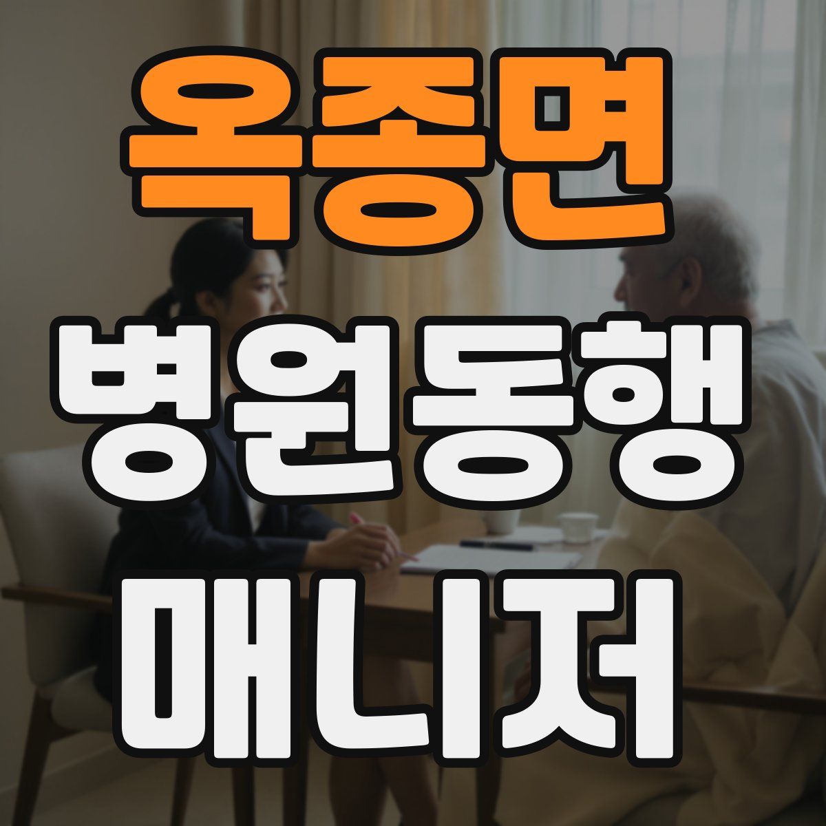 옥종면 병원동행매니저 자격증